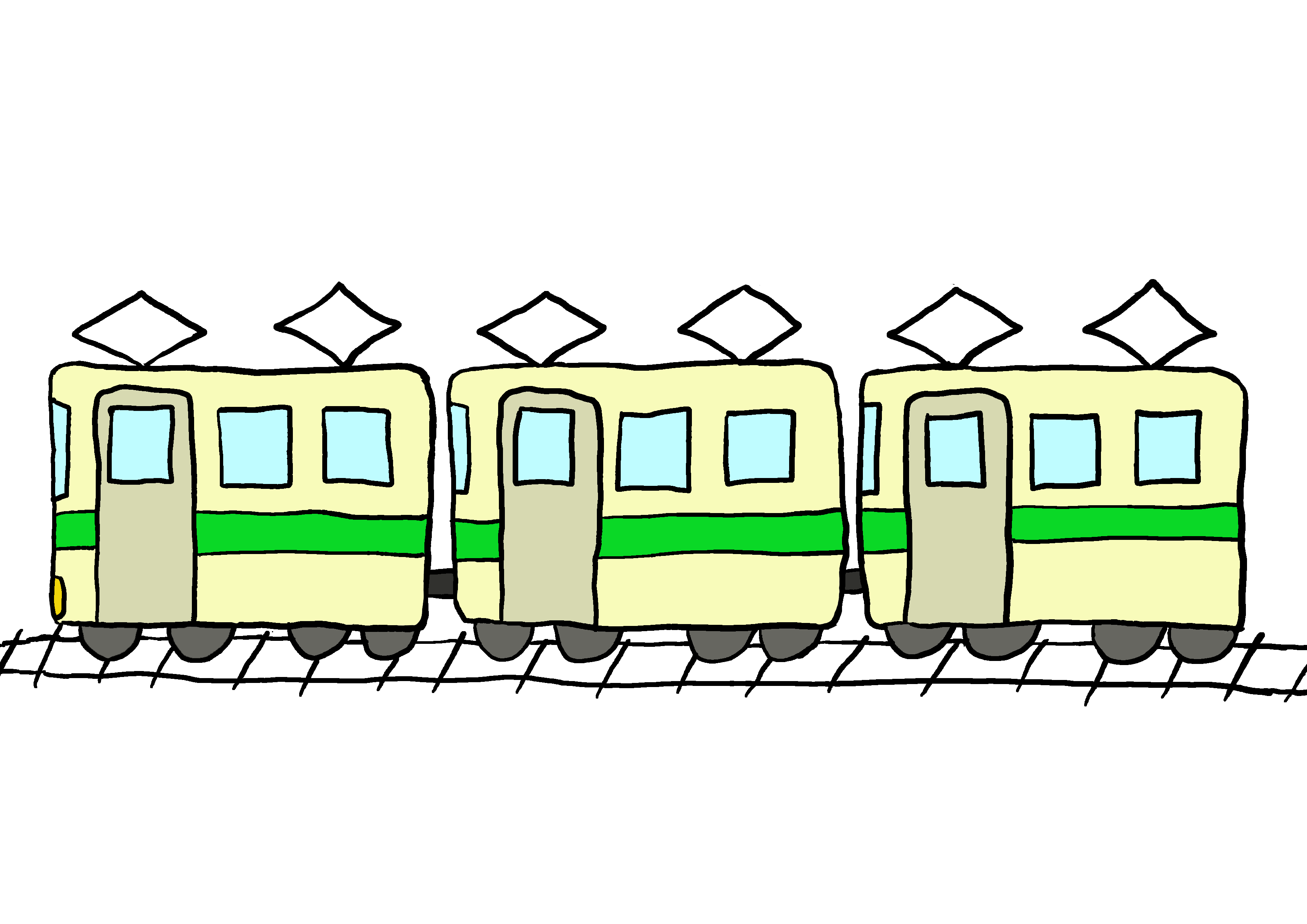 印刷 電車 フリー イラスト ただ素晴らしい花