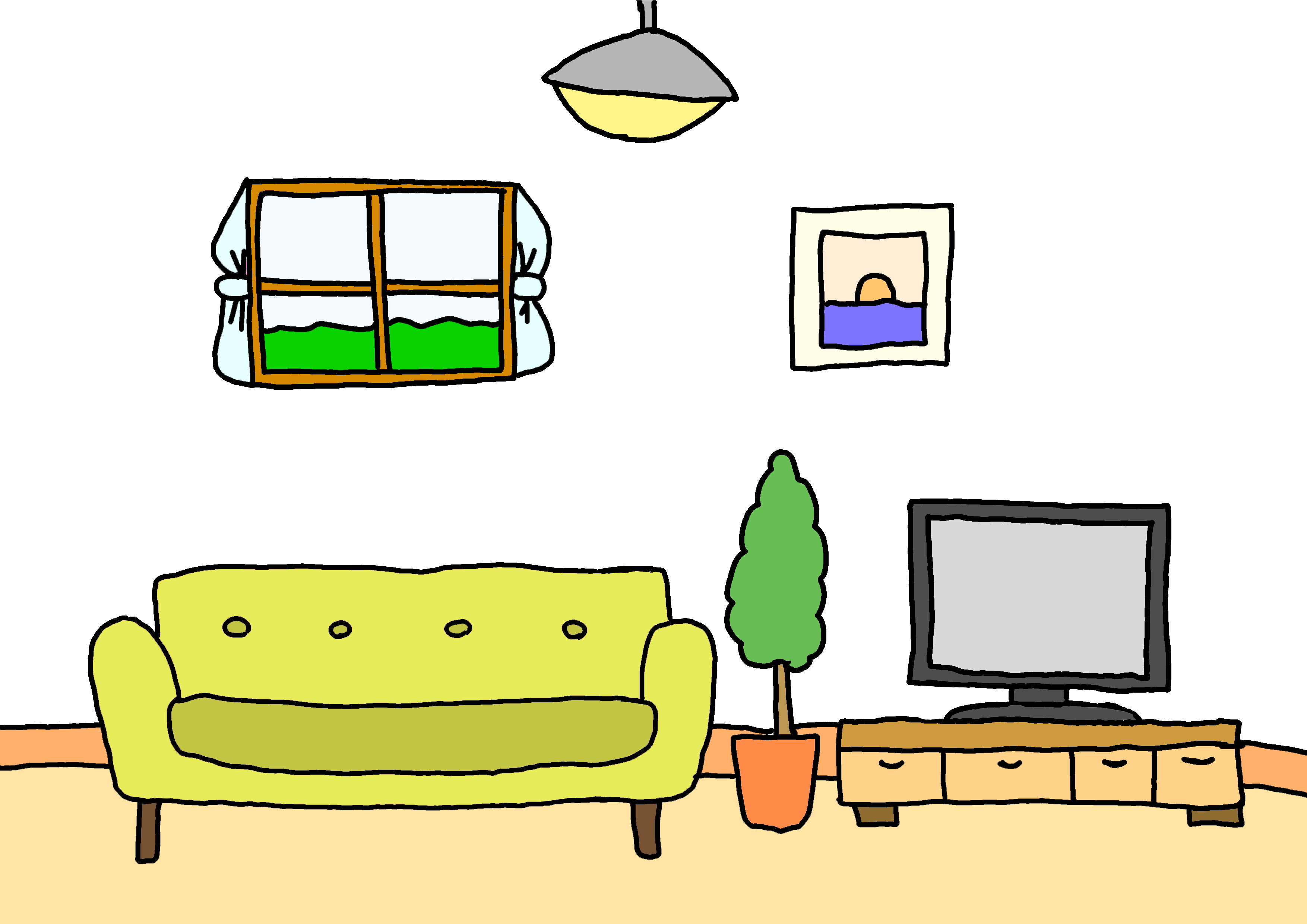 商用フリーイラスト【部屋】